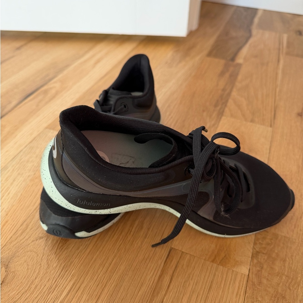 lululemon athletica Black and Cream Athletic Shoes